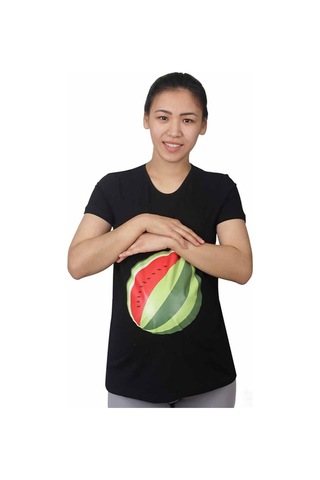 Mummy's Baby Hamile Tişört Karpuz Siyah 8232