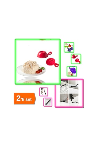2 Adet Pilav Ve Helva Kalıbı + Banyo Mutfak İnce Kıl Detaylı Temizlik Fırçası - 2li Set R7n1z4 Plast