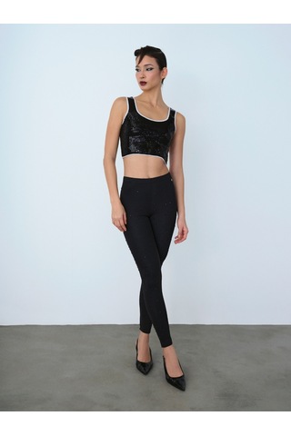 Slim Fit Kadın Tayt Siyah