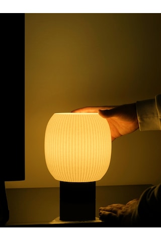 Styline -modern Masa Ve Gece Lambası Ambiyans Lambası, Dekoratif Led Abajur Beyaz