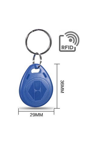 Manyetik Anahtarlık 10 Adet Rfid Keyfob Göstergeç Anahtarlık 125 Khz Proximity