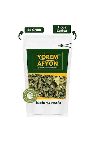 Yörem Afyon Aydın Yöresinden Ege'nin İncisi Bilge Ağaç Hakiki İncir Yaprağı, Fig Leaf Ficus Carica 45gr.