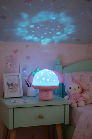Mınıso Sanrio Lisanslı My Melody Yıldızlı Gökyüzü Projeksiyon Lambası Gece Lambası Diğer