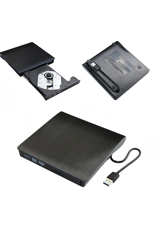 Harici Usb 3.0 Dvd Rw Sürücü Tak Çalıştır Windows Mac Uyumlu
