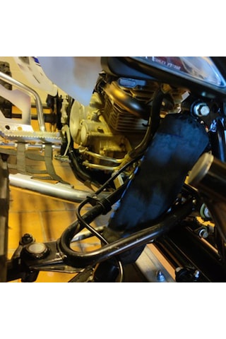 Dianziye Motorsiklet Amortisör Koruyucu Kılıf Nilon Siyah 27cm Su Geçirmez Toz Engeli Tüm Modelleri Uyumlu