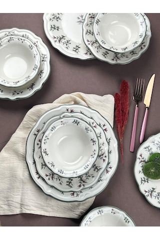 Porser Terra Yemek Takımı 6 Kişilik 24 Parça Fly24ykprs1057 Çok Renkli