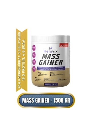 Mass Gainer 1500 Gr Çikolata Aromalı Yüksek Karbonhidrat & P...