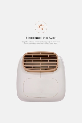 Fressi Jaf28 Taşınabilir Masaüstü Bej Usb Fan