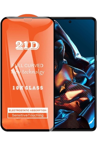 Xiaomi Poco X5 Pro Ekran Koruyucu 21d Tam Kaplayan Kırılmaz Cam Kavisli 9018000001392 90181392
