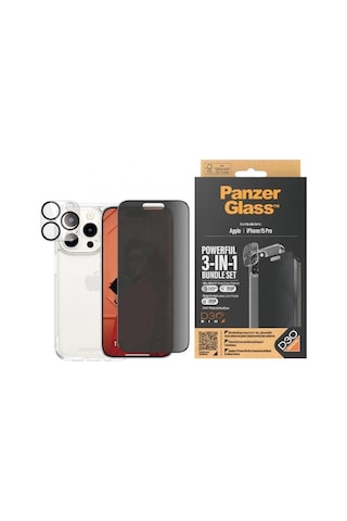 Apple Uyumlu iPhone 15 Pro Uwf Privacy Bundle Ekran & Kamera Koruyucu Kapak