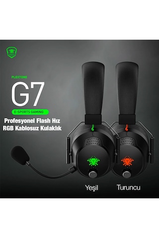 Plextone G7 Kablosuz Bluetooth RGB Oyuncu Kulaklığı