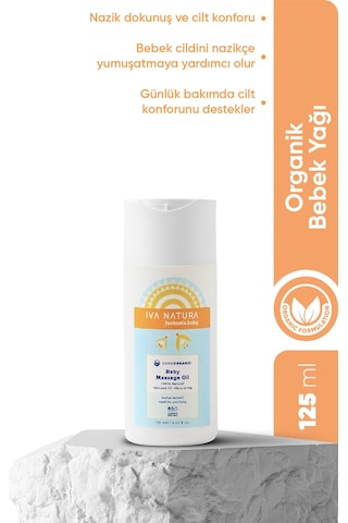 Iva Natura Organik Sertifikalı %100 Doğal Besleyici Yağ Kompleksli Bebek Yağı 125ml