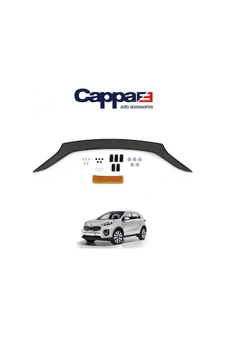 Cappafe Kia Sportage Ön Kaput Koruyucu Rüzgarlık 4Mm Abs 2016-
