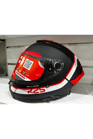 Mt Helmets Mt Thunder 4 Sv R25 B5 Motosiklet Kaskı Mat Siyah - Kırmızı