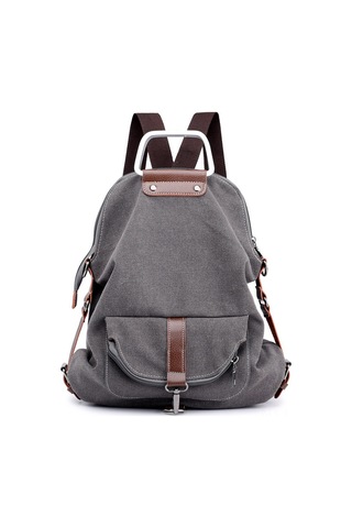 Jeemson Kadınlar İçin Kumaş Backpack, Çok Fonksiyonlu Sırt Çantası, Retro Stili, Gri Renk, Tek Omuz/el Çantası, Dayanıklı Ve Konforlu Çok Renkli