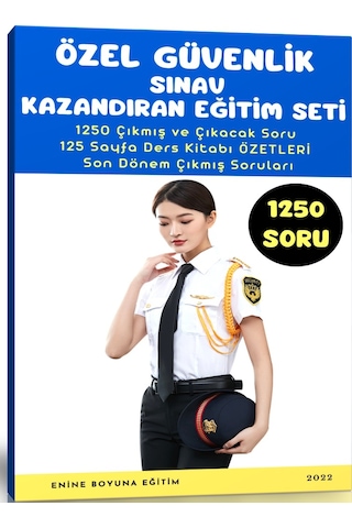 Özel Güvenlik Sınav Kazandıran Eğitim Seti