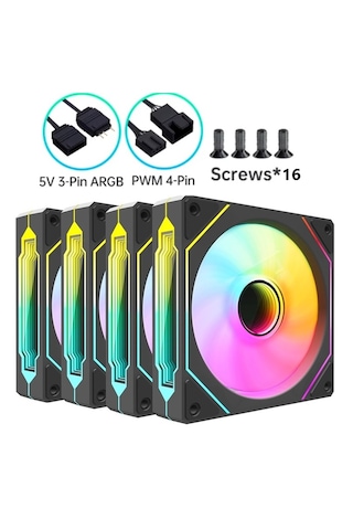 Archon Spectre Pro Rb120 Argb Pwm 4x 12cm Kasa Fan Seti 4 X 120 Mm