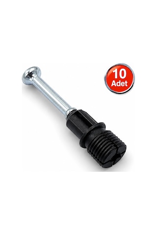 Aletçantam Minifix Mili Kendinden Dübelli Mobilya Dolap Bağlantı Vidası 10mm - 10 Adet