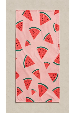 75x150 Plaj Havlusu Yumuşak Dokulu Emici Deniz Ve Havuz Havlusu Pembe