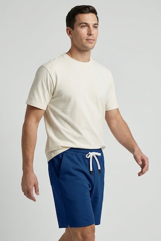 Tommy Life Parlament Standart Fit Basic Arka Cepli Erkek Şort - 88314 Mavi