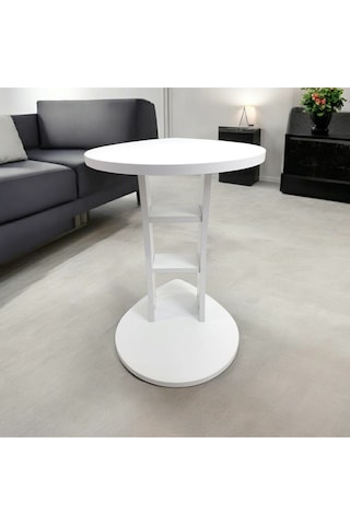 Yağmur Yan Sehpa-beyaz Beyaz