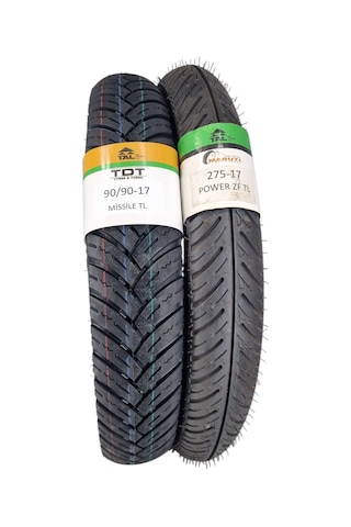 90/90-17 Ve 275-17 Tubeless - Dubleks Missile/power Lastik Takımı