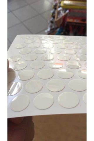 Yapışkanlı Vida Tapası Parlak Beyaz 5 Adet Vida Diğer