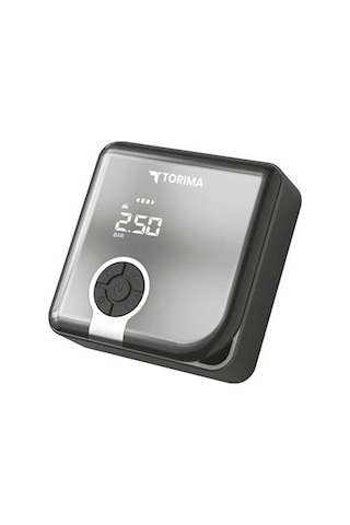 Lebron Torima Zc-001 Dijital Ekranlı Şarjlı Taşınabilir Araç Hava Kompresörü Ve Powerbank