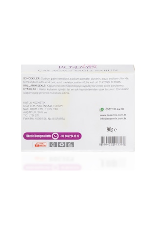 Rosemix - 887 - - Çay Ağacı Sabunu Kutulu 90 Gr - 2 Adetlik - Ilkestor - Set Ürün Diğer