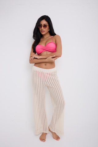 By Papi Zincir Desen Pantolon Ekru