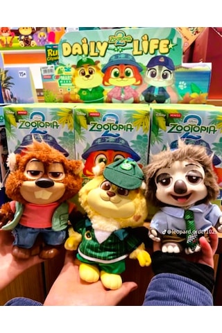 MİNİSO Zootopia 2 Zootropolis Peluş Anahtarlık Figür Kutu Oyuncak Blind Box Çok Renkli