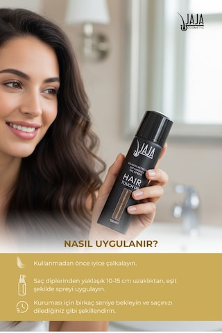Koyu Kahve Dark Brown Dip Kapatıcı & Dolgunlaştırıcı Saç Spreyi 150 Ml