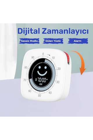 NPO NPT26XB Mutfak,Ders,Yemek için 99:59dk Dijital Alarm Kronometre,Pomodoro