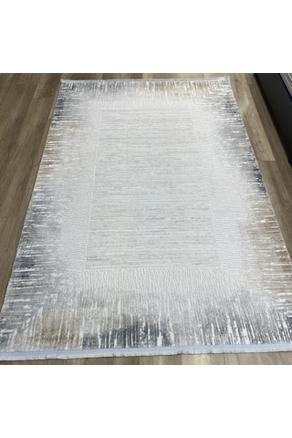 Hoom Rugs Sembol 2905 Gri Bej Akrilik Dayanıklı Makine Halısı Gri Bej Krem