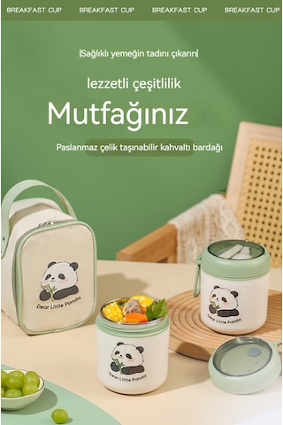 Paslanmaz Çelik Termos Çorba Bardağı-pembe