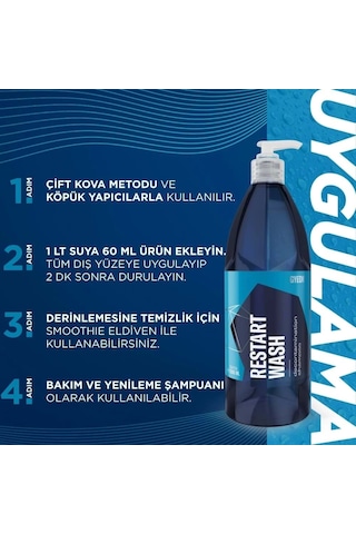 Gyeon Q²m Restartwash Seramik Kaplama Ppf Yenileyici Asidik Şampuan - 500 Ml -konsantre