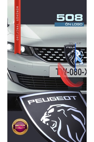 Peugeot Yeni Aslan 3d Logo Ön Izgara