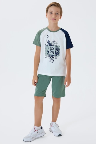 U.s. Polo Assn. Erkek Çocuk Yeşil Bermuda Takım Us2423-c-v2 Yeşil