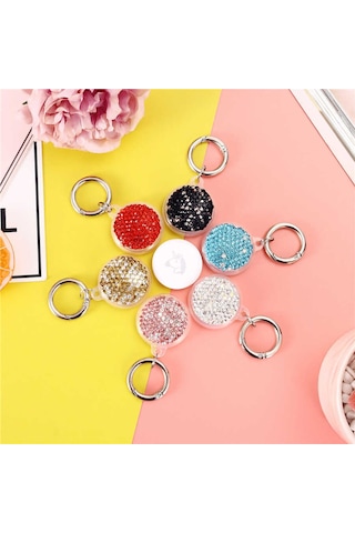 Zore Airtag 03 Uyumlu Silikon Anahtarlık-rose Gold