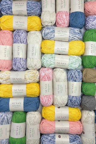 Sensy Premium Softee Raffia Yumuşak Rafya İpi Kağıt İpi El Örgü İpi Hobi İpi Supla İpi Çanta İpi Haki