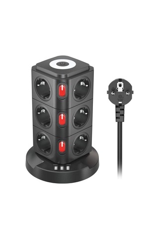 Çeşithane Kablosuz Şarjlı Power Tower Çoklu Priz 12 Girişli Usb-c Usb-a Şarj İstasyonu 2