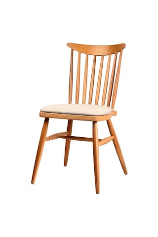 Ashbourne Ahşap Yemek Sandalyesi Ceviz - Beyaz