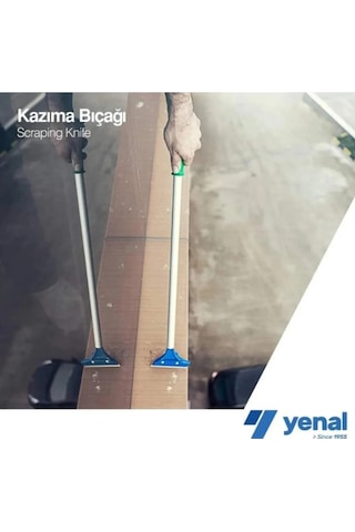 Yenal Kazıma Bıçağı Uzun 65 Cm 18 Mm Bıçak Kırmızı - Mavi