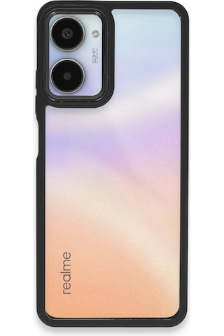 Cosmotex Newface Realme 10 Pro 5g Kılıf Dora Kapak - Siyah Sıyah