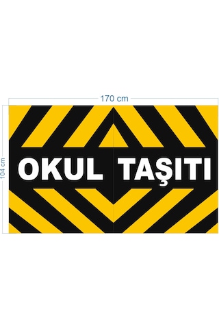 Okul Taşıtı Folyo Baskı 170x100 Cm