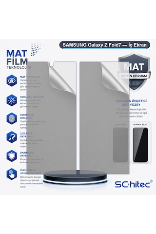Samsung Galaxy Z Fold7 Uyumlu İç Ekran Mat Hidrojel Koruyucu