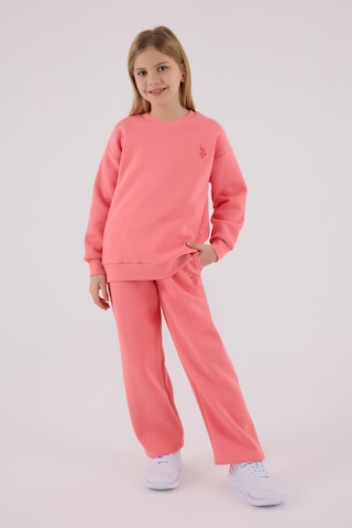 U.S. Polo Assn. U.s. Polo Assn Kız Çocuk Pembe Eşofman Takımı Us2301-c-v1 Pembe