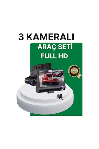 Gece Görüşü Destekli 1080p Full Hd Çözünürlüklü Araç İçi Kamera 95174257