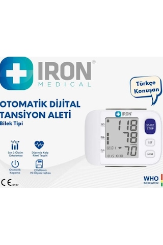 Iron Konuşan Bilekten Ölçer Tansiyon Aleti