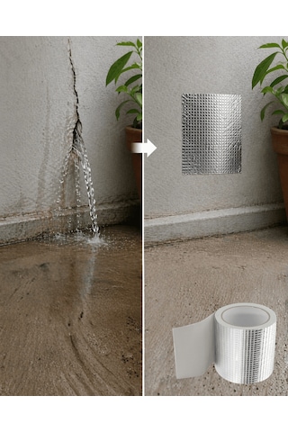 Shnstore 96mm Geniş Tamir Bandı 2 Metre Çatı Boru Balkon Sızdırmaz Onarım Bandı Shntknd0720